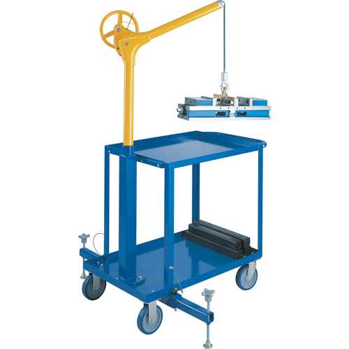 Tall Industrial Lifting Device with Mobile Cart, 500 lbs. (0.25 tons) Capacity Dufferin Supply