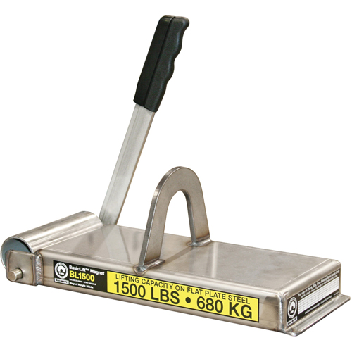 Basiclift Magnets, 1500 lbs. (0.75 tons) Holding Cap., 14-1/2" L x 5-5/8" W x 5-1/2" H Dufferin Supply