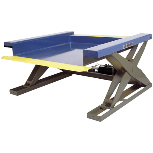 Hydraulic Floor-Height Scissor Lift Tables, Steel, 2000 lbs. Capacity Dufferin Supply