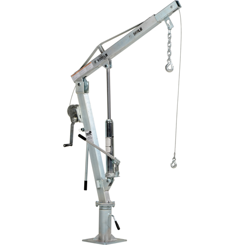 Winch Operated Truck Jib Crane, 500 lbs. (0.25 tons) Capacity, 99" Max. Clearance Dufferin Supply