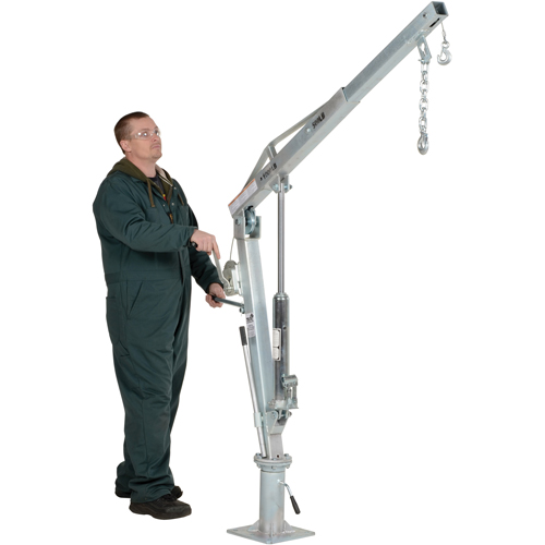 Winch Operated Truck Jib Crane, 500 lbs. (0.25 tons) Capacity, 99" Max. Clearance Dufferin Supply