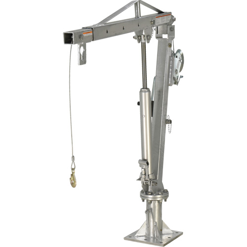 Winch Operated Truck Jib Crane, 1000 lbs. (0.5 tons) Capacity, 97" Max. Clearance Dufferin Supply