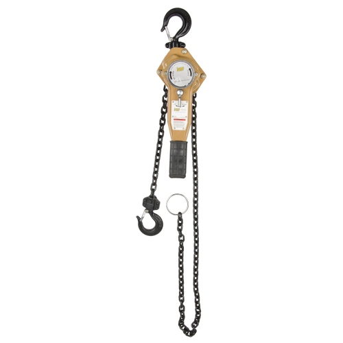 Heavy Duty Gold Series Lever Chain Hoist, 5' Lift, 1500 lbs. (0.75 tons) Capacity, Alloy Steel Chain Dufferin Supply
