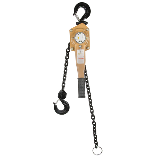Heavy Duty Gold Series Lever Chain Hoist, 10' Lift, 12000 lbs. (6 tons) Capacity, Alloy Steel Chain Dufferin Supply