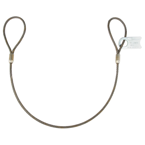 &eacute;lingue de levage &agrave; c&acirc;ble m&eacute;tallique - deux boucles Dufferin Supply