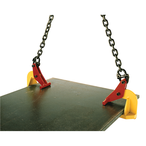 Pince de levage pour plaques horizontales Topal TLH3 0-150, 6600 lb (3,3 tonnes) max., M&acirc;choires 0" - 5-7/8" Dufferin Supply