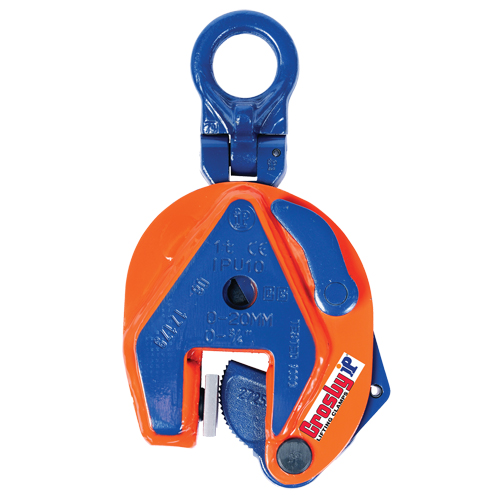 IPU10 Universal Vertical Lifting Clamp, 2000 lbs. (1 tons), 0 - 3/4" Jaw Opening Dufferin Supply