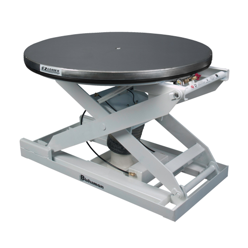 Positionneur pour palette &agrave; nivellement automatique EZ Loader E - plateforme en acier inoxydable, 43" lo x 43" la, Capacit&eacute; 4000 lb Dufferin Supply