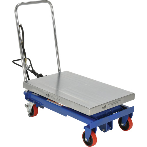 Pneumatic Hydraulic Scissor Lift Table, Steel, 32-1/2" L x 19-3/4" W, 1000 lbs. Cap. Dufferin Supply