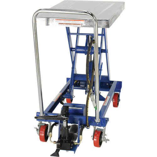 Pneumatic Hydraulic Scissor Lift Table, Steel, 32-1/2" L x 19-3/4" W, 1000 lbs. Cap. Dufferin Supply