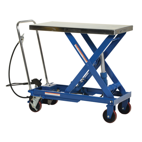 Pneumatic Hydraulic Scissor Lift Table, Steel, 39-1/2" L x 20" W, 1750 lbs. Cap. Dufferin Supply