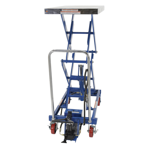 Pneumatic Hydraulic Scissor Lift Table, Steel, 35-1/2" L x 20" W, 800 lbs. Cap. Dufferin Supply