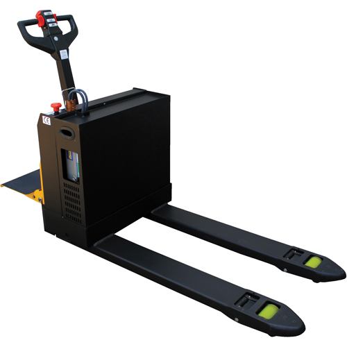 Transpalette &eacute;lectrique motoris&eacute; a/plateforme &agrave; conducteur debout, Capacit&eacute; 4500 lb, 48" lo x 30,25" la Dufferin Supply