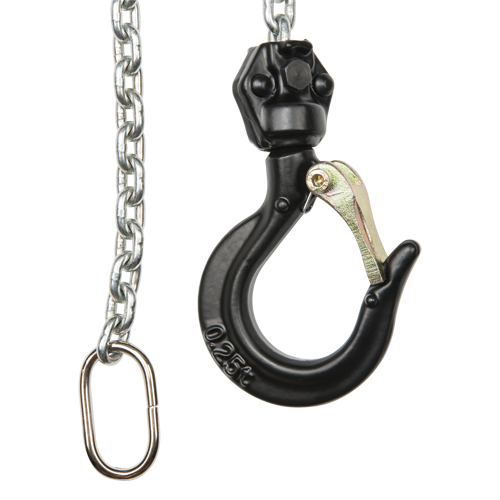 Mini Lever Hoist, 5' Lift, 1100 lbs. (0.55 tons) Capacity, Zinc Plated Chain Dufferin Supply