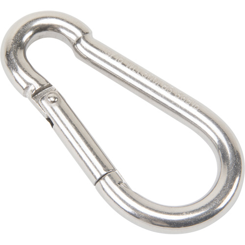 Stainless Steel Snap Hook, 500 lbs (0.25 tons) Working Load Limit, 5/16" Size, 1/2" Eye Dufferin Supply