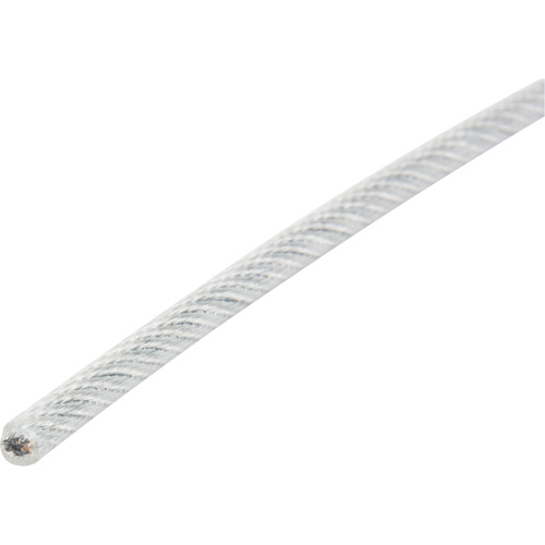 Wire Rope, 1000' (304.8 m) x 1/16", 480 lbs. (0.24 tons), Galvanized Dufferin Supply