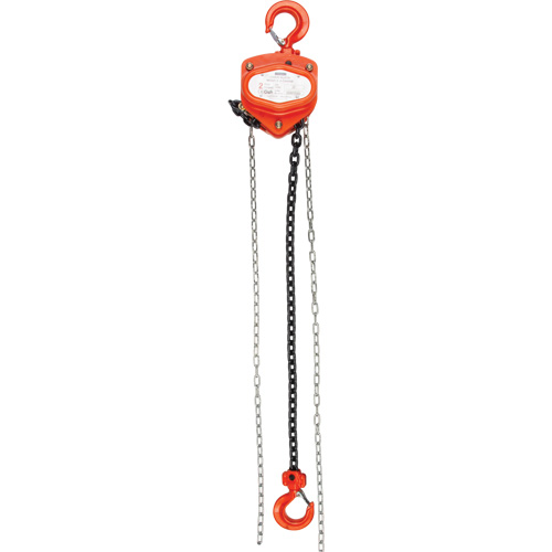 Chain Hoist, 20' Lift, 6000 lbs. (3 tons) Capacity, Alloy Steel Chain Dufferin Supply