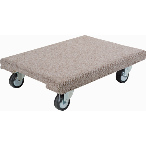 Wood Dollies - Medium-Duty, Polyolefin Wheels, 900 lbs. Capacity, 18" W x 30" D x 7" H Dufferin Supply