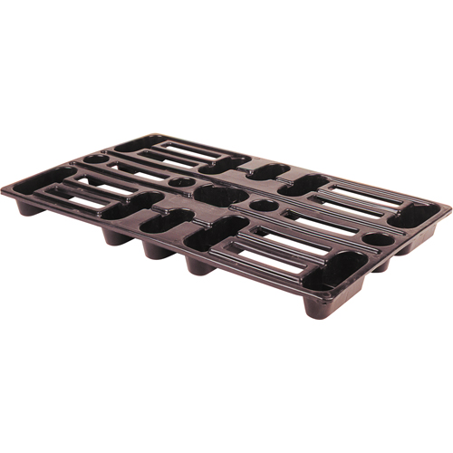 Plastic Pallets, 4-Way Entry, 24" L x 15" W x 1-1/2" H Dufferin Supply