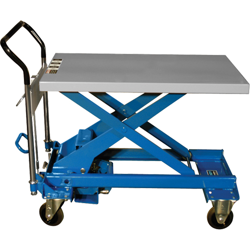 Table &eacute;l&eacute;vatrice &agrave; ciseaux Dandy Lift, 39-2/5" lo x 23-3/5" la, Acier, Capacit&eacute; 1760 lb Dufferin Supply