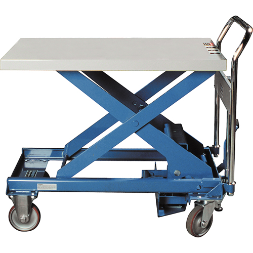 Table &eacute;l&eacute;vatrice &agrave; ciseaux Dandy Lift, 28" lo x 17-7/10" la, Acier, Capacit&eacute; 330 lb Dufferin Supply