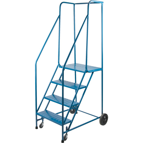 Escabeau roulant certifi&eacute; par la CSA, 4 marches, Largeur de la marche 22", Hauteur de la plateforme 37", Acier Dufferin Supply