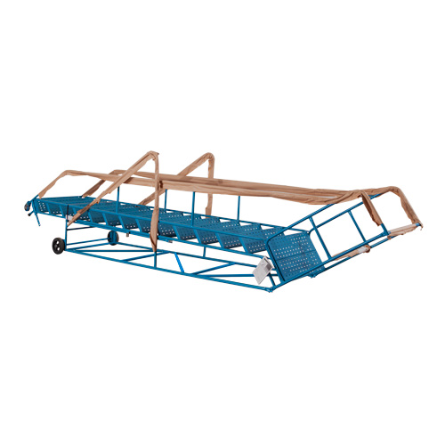 CSA-Certified Rolling Step Ladder with Locking Step, 14 Steps, 30" Step Width, 128" Platform Height, Steel Dufferin Supply