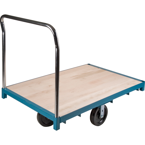 Heavy-Duty Platform Truck, 48" L x 24" W, 2500 lbs. Capacity, Nylon Casters Dufferin Supply
