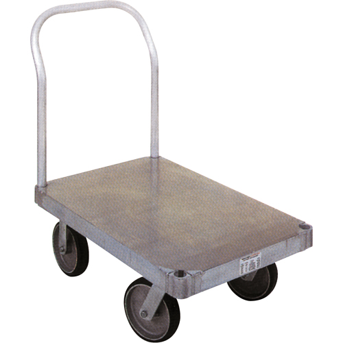 Diable en aluminium, 30" la x 60" lo, 2000 lb cap, Roues Caoutchouc Dufferin Supply