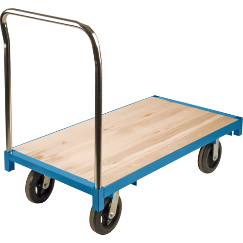 Heavy-Duty Platform Truck, 48" L x 24" W, 2000 lbs. Capacity, Rubber Casters Dufferin Supply