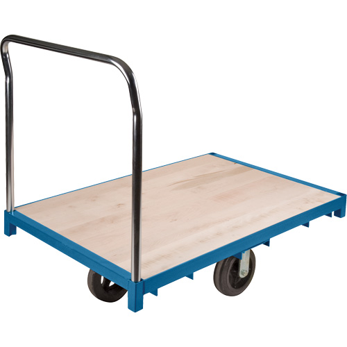 Heavy-Duty Platform Truck, 48" L x 24" W, 2000 lbs. Capacity, Rubber Casters Dufferin Supply