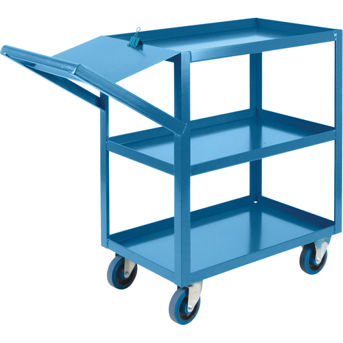Order Picking Carts, 36" H x 18" W x 46" D, 3 Shelves, 1200 lbs. Capacity Dufferin Supply