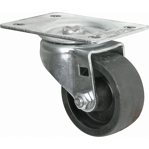 Light-Duty Caster, Swivel, 2-1/2" (63.5 mm), Polyolefin, 200 lbs. (91 kg.) Dufferin Supply