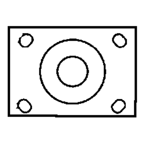 Roulette &agrave; freinage complet, Pivotant avec frein, 6" (152,4 mm), Caoutchouc, 450 lb (204 kg) Dufferin Supply