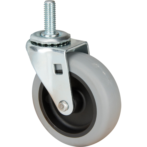 Stem Caster, Swivel, 3" (76 mm) Dia., 80 lbs. (36 kg.) Capacity Dufferin Supply