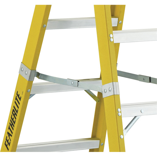 6600 Series Industrial Heavy-Duty 2-Way Stepladders, Fibreglass, 300 lbs. Capacity, 6' Dufferin Supply