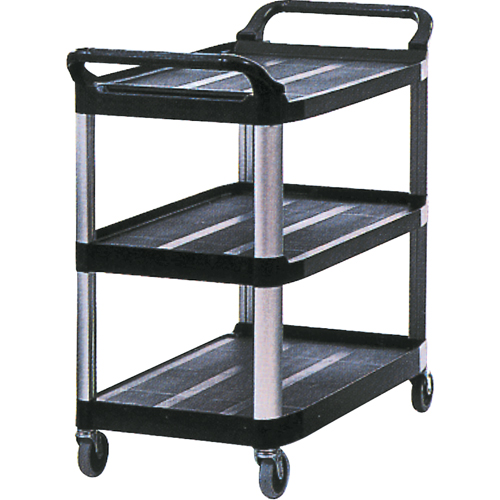 Utility Cart, 3 Tiers, 20" x 37" x 33-5/8", 300 lbs. Capacity Dufferin Supply