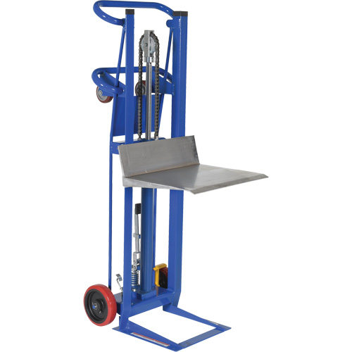 Hydra Lift Platform Stacker, Foot Pump Operated, 750 lbs. Capacity, 52" Max Lift Dufferin Supply
