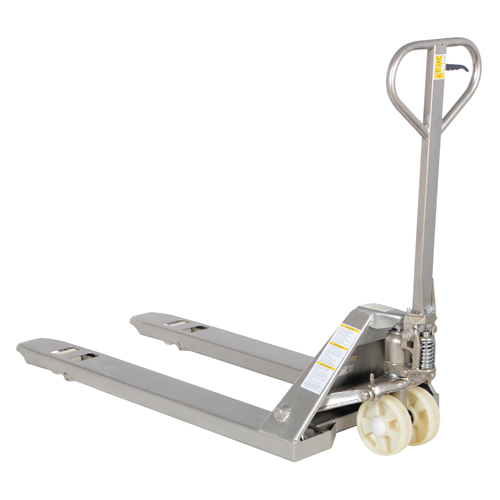 Pallet Truck, Stainless Steel, 48" L x 27" W, 5500 lbs. Capacity Dufferin Supply