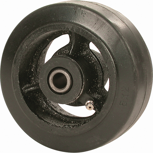 Roue en caoutchouc moul&eacute;, 8" (203 mm) dia. x 2-1/2" (63,5 mm) la, Capacit&eacute; de 850 lb (385 kg) Dufferin Supply