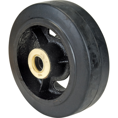 Roues en caoutchouc, 6" (152 mm) dia. x 2" (51 mm) la, Capacit&eacute; de 550 lb (249 kg) Dufferin Supply