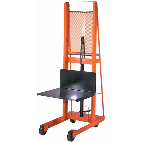 Hydraulic Platform Lift Stacker, Foot Pump Operated, 1000 lbs. Capacity, 80" Max Lift Dufferin Supply