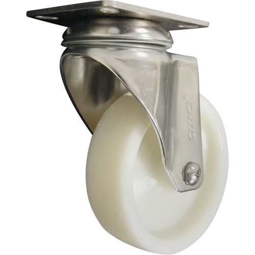 Caster, Swivel, 4" (101.6 mm), Nylon, 200 lbs. (91 kg.) Dufferin Supply