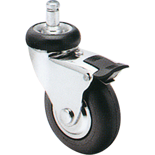 Comfort Roll Caster, Swivel with Brake, 2" (51 mm) Dia., 125 lbs. (57 kg.) Capacity Dufferin Supply
