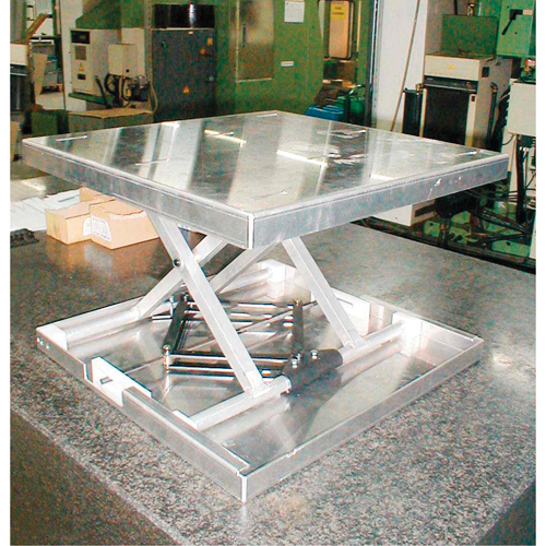 Lift-Tool Table Top Scissor Lift, 23" L x 22" W, Aluminum, 300 lbs. Capacity Dufferin Supply