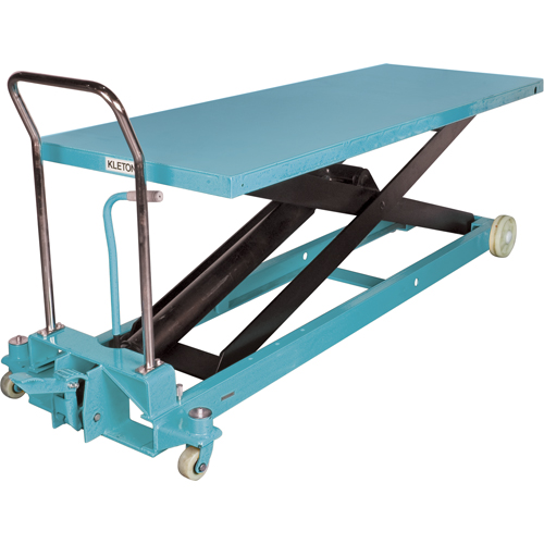 Heavy-Duty Hydraulic Scissor Lift Table, 80-1/8" L x 29-1/2" W, Steel, 2200 lbs. Capacity Dufferin Supply