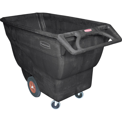 Chariot basculeur en acier, Mousse structur&eacute;e, 1 vg³, Capacit&eacute; de charge de 2100 lb Dufferin Supply