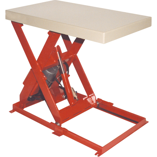 Table &eacute;l&eacute;vatrice &agrave; ciseaux, Acier, 36" lo x 20" la, Capacit&eacute; 1100 lb Dufferin Supply