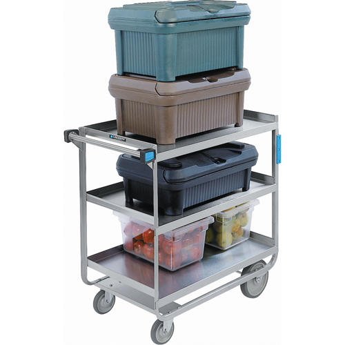 Heavy-Duty U Frame Carts, 3 Tiers, 23" W x 37-1/8 H x 38-5/8" D, 700 lbs. Capacity Dufferin Supply
