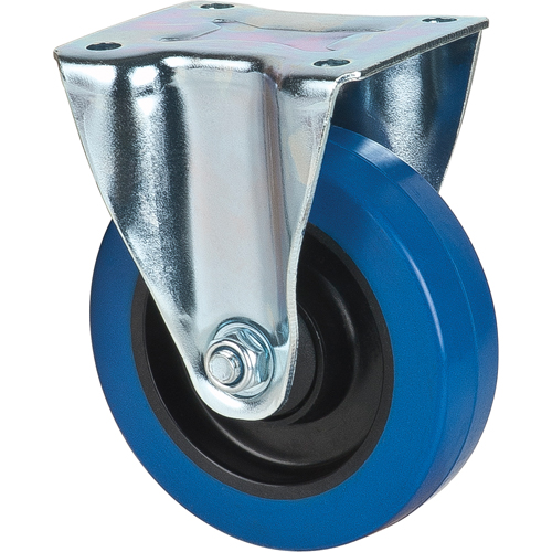 Blue Caster, Rigid, 5" (127 mm), Rubber, 400 lbs. (181 kg.) Dufferin Supply